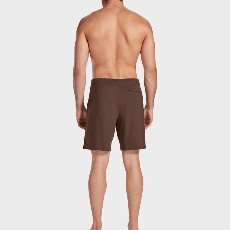 slide 4 of 5, Pair of Thieves Men's Super Soft Lounge Pajama Shorts - Dark Brown XL: Cotton-Viscose Blend, Elastic Waistband, 1 ct