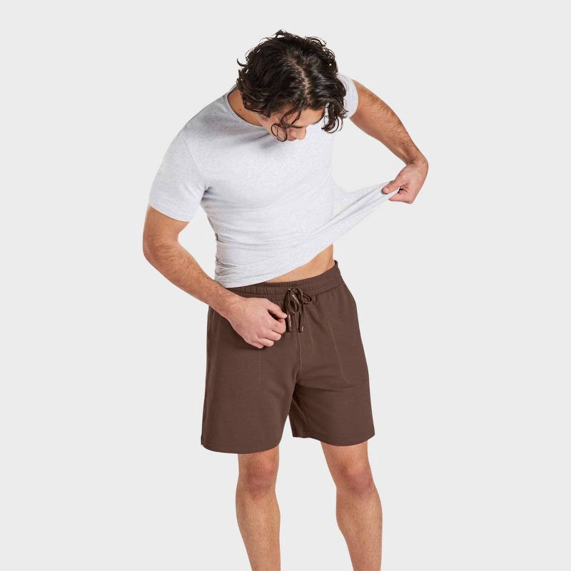 slide 1 of 5, Pair of Thieves Men's Super Soft Lounge Pajama Shorts - Dark Brown XL: Cotton-Viscose Blend, Elastic Waistband, 1 ct