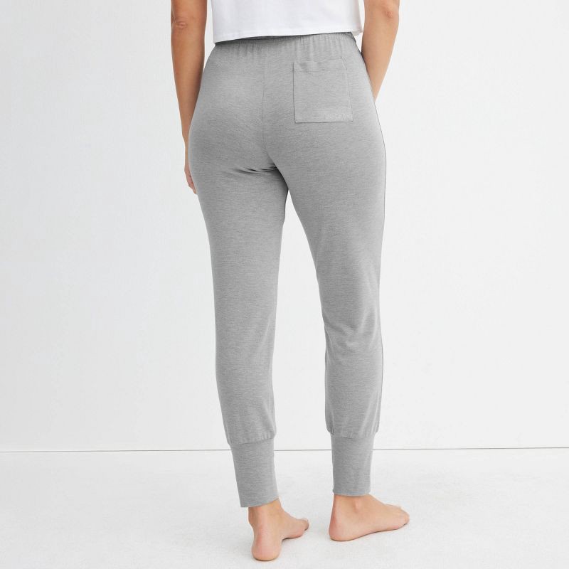 slide 2 of 3, Jockey Generation™ Women's Soft Touch Luxe Jogger Pajama Pants - Gray M: Relaxed Fit, Mid Rise, Ankle Length, Knit Jersey, 1 ct