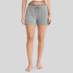 Jockey Generation™ Women's Soft Touch Luxe Pajama Shorts - Gray S: Relaxed Fit, Mid Rise, Lightweight Knit Jersey