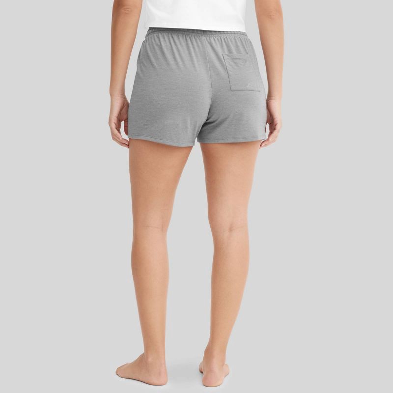 slide 2 of 4, Jockey Generation™ Women's Soft Touch Luxe Pajama Shorts - Gray M: Relaxed Fit, Mid Rise, Lightweight Knit Jersey, 3.25" Inseam, 1 ct