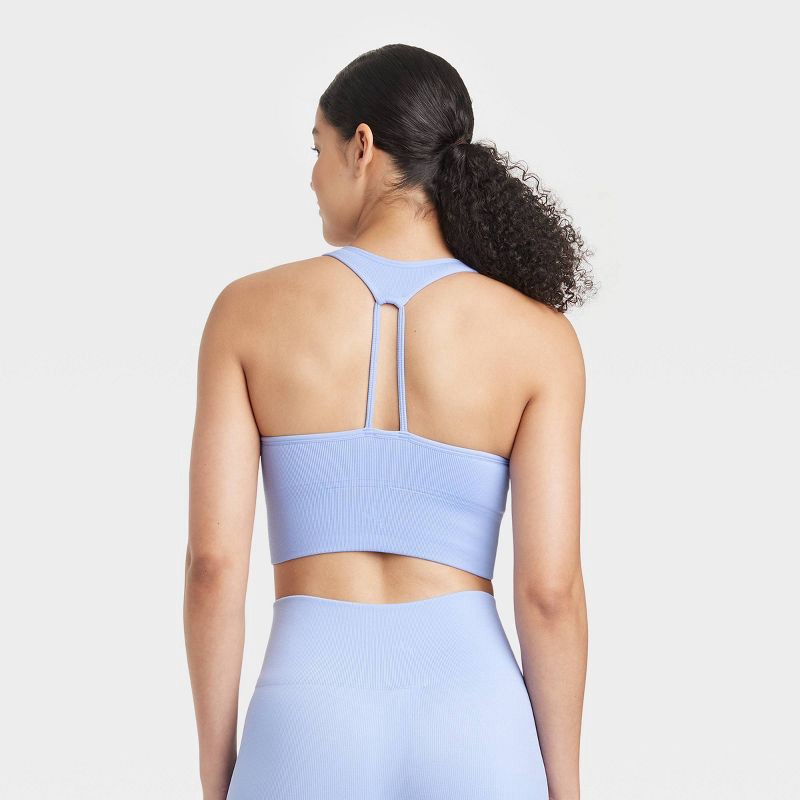 Women's Seamless Racerback Bra - JoyLab™ Purple L 1 ct