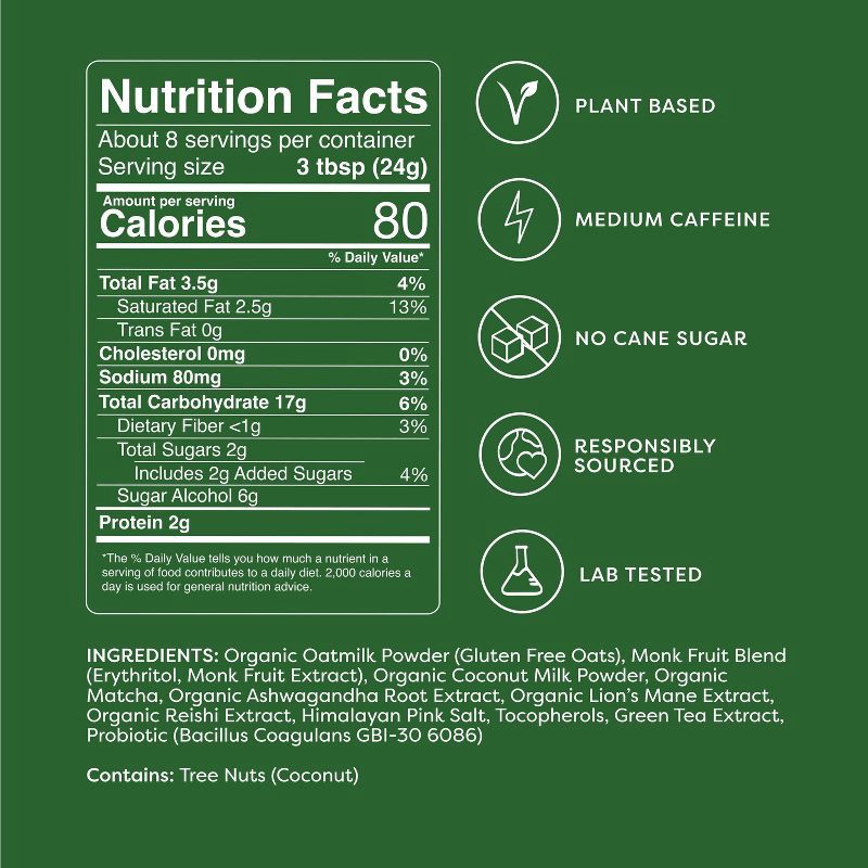 slide 5 of 5, Clevr Blends Clevr Matcha Superlatte - 6.8oz, 6.8 oz