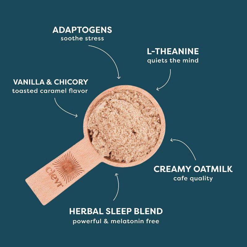 slide 3 of 5, Clevr Blends Clevr Sleeptime Superlatte - 6.8oz, 6.8 oz