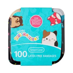 Smart Care Latex-Free Bandages Collector Case - Squishmallows - 100ct
