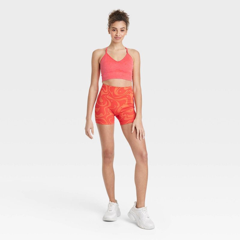 Women's Seamless Cross Back Bra - JoyLab™ Red XL