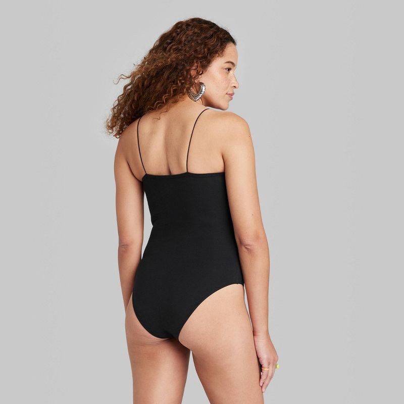 Women's Bodysuit - Wild Fable™ Black L 1 ct