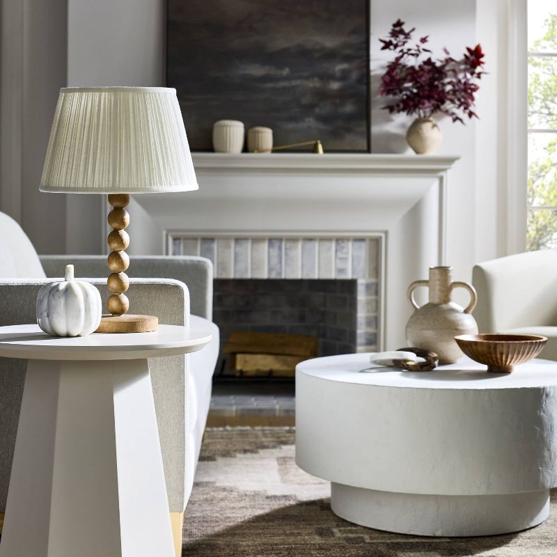 slide 3 of 6, Threshold designed w/Studio McGee Turned Wood Stick Lamp Base Brown - Threshold™ designed with Studio McGee, 1 ct