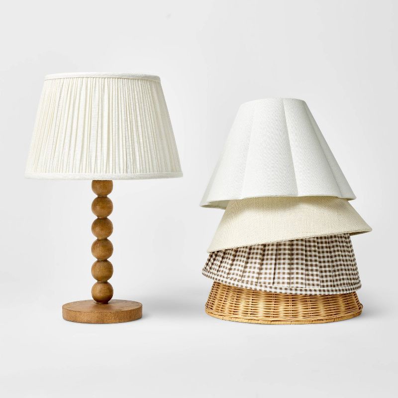 slide 6 of 6, Threshold designed w/Studio McGee Turned Wood Stick Lamp Base Brown - Threshold™ designed with Studio McGee, 1 ct