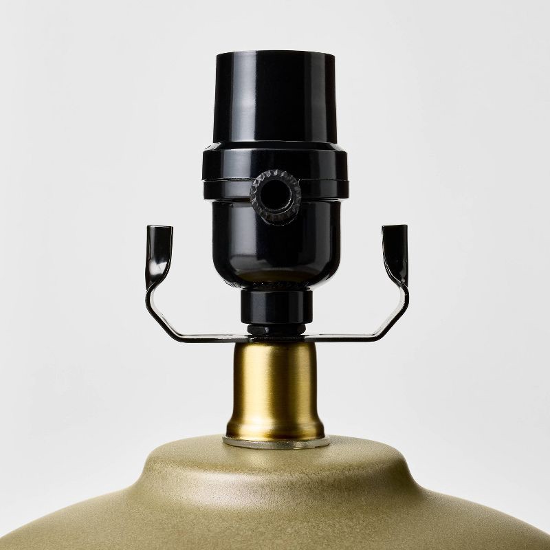 slide 4 of 6, Threshold designed w/Studio McGee Ceramic Lamp Base Green - Threshold™ designed with Studio McGee, 1 ct