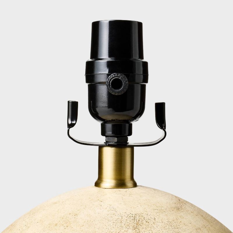 slide 4 of 6, Threshold designed w/Studio McGee Round Faux Wood Lamp Base Brown - Threshold™ designed with Studio McGee, 1 ct