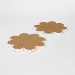 Flower Shape Cat Scratcher Board - 11.8" - 2pk - Boots & Barkley™