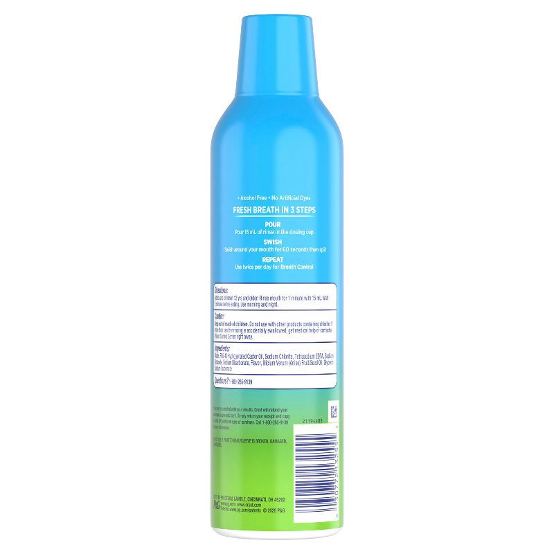 slide 10 of 10, Crest Deep Cleanse Breath Control Mouthwash - Soft Mint - 475ml, 475 ml