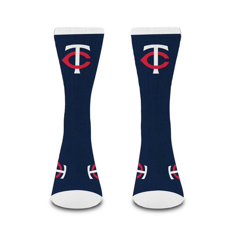 slide 2 of 3, MLB Minnesota Twins Large Crew Socks, 1 ct