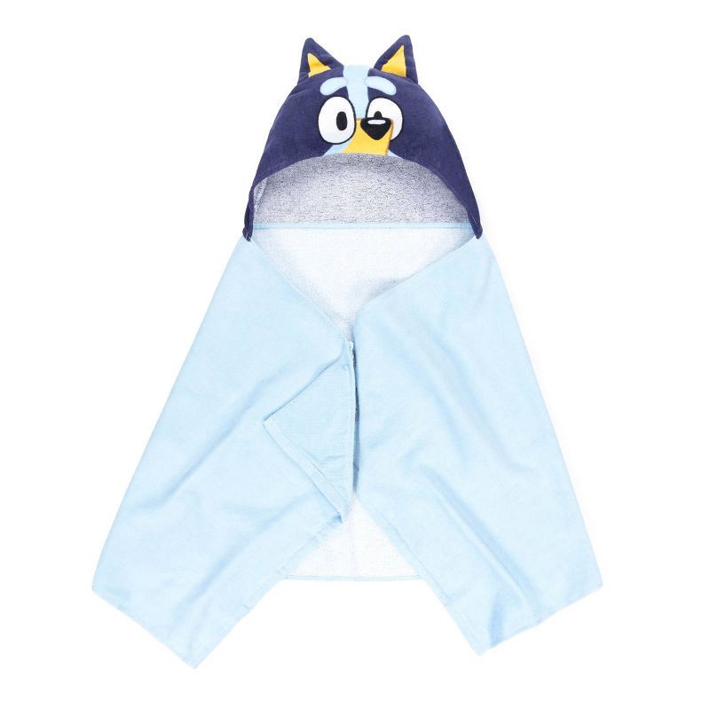 slide 1 of 5, Bluey Kids' Hooded Towel, 1 ct