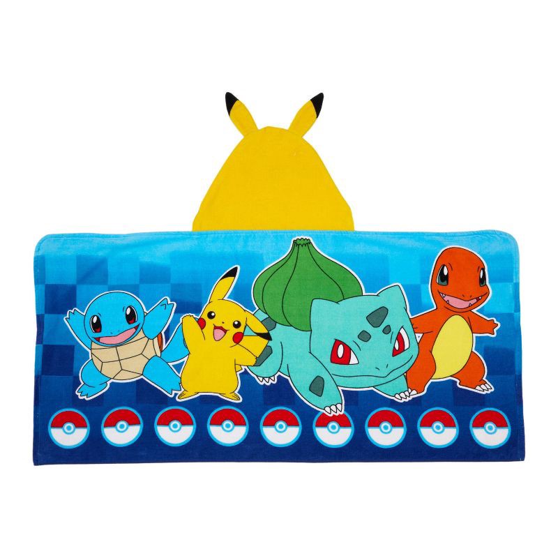 slide 2 of 5, Pokemon Kids' Hooded Towel, 1 ct