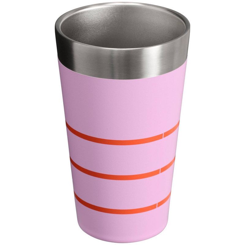 slide 2 of 4, Stanley 16 oz Stainless Steel Stacking Pint Amethyst Striped, 16 oz