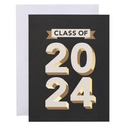 American Greetings 24ct Graduation Blank Notes Class of 2024 Hot Stamp