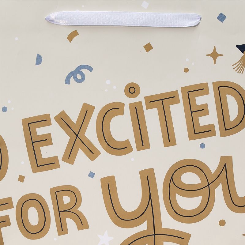 slide 3 of 3, American Greetings Graduation Large Gift Bag 'so Excited for You', 1 ct