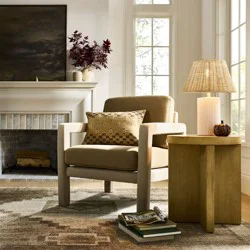 Threshold designed w/Studio McGee Wicker Lamp Shade Brown - Threshold™ designed with Studio McGee