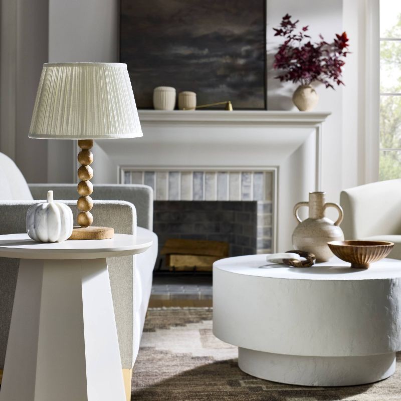 slide 3 of 4, Threshold designed w/Studio McGee Soft Pleated Shade Off-White - Threshold™ designed with Studio McGee, 1 ct