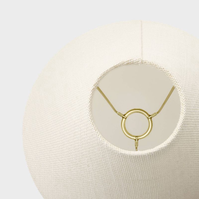 slide 4 of 4, Threshold designed w/Studio McGee Burlap Tapered Lamp Shade Brown - Threshold™ designed with Studio McGee, 1 ct