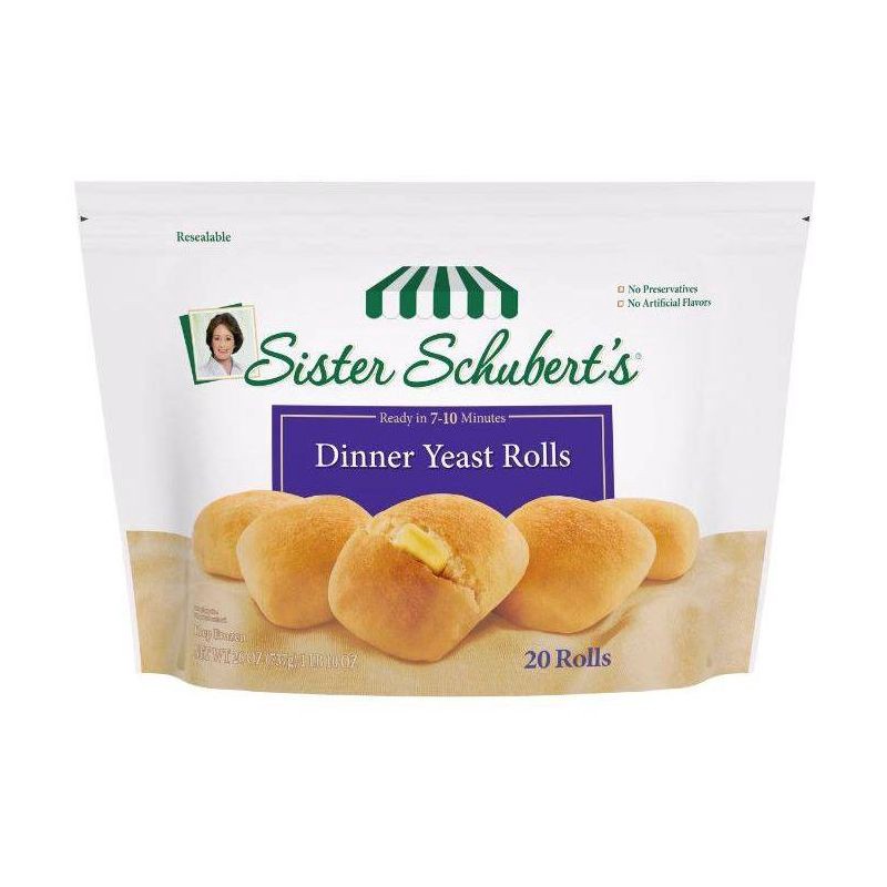 slide 1 of 2, Sister Schubert's Frozen Dinner Rolls - 26oz/20ct, 26 oz, 20 ct