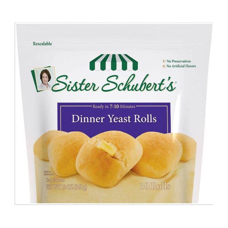 slide 1 of 1, Sister Schubert's Frozen Dinner Yeast Rolls - 13oz/10ct, 10 ct; 13 oz