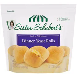 Sister Schubert's Dinner Yeast Rolls - 13oz/10ct: No Artificial Flavors, No Preservatives, No Colors