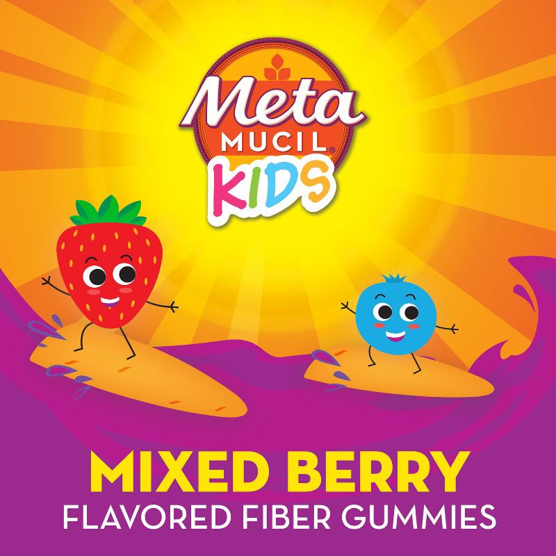 slide 3 of 11, Metamucil Kids' Fiber Gummies - 72ct, 72 ct