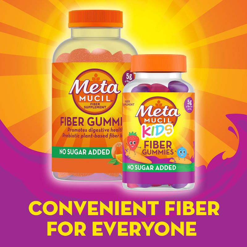 slide 8 of 11, Metamucil Kids' Fiber Gummies - 72ct, 72 ct