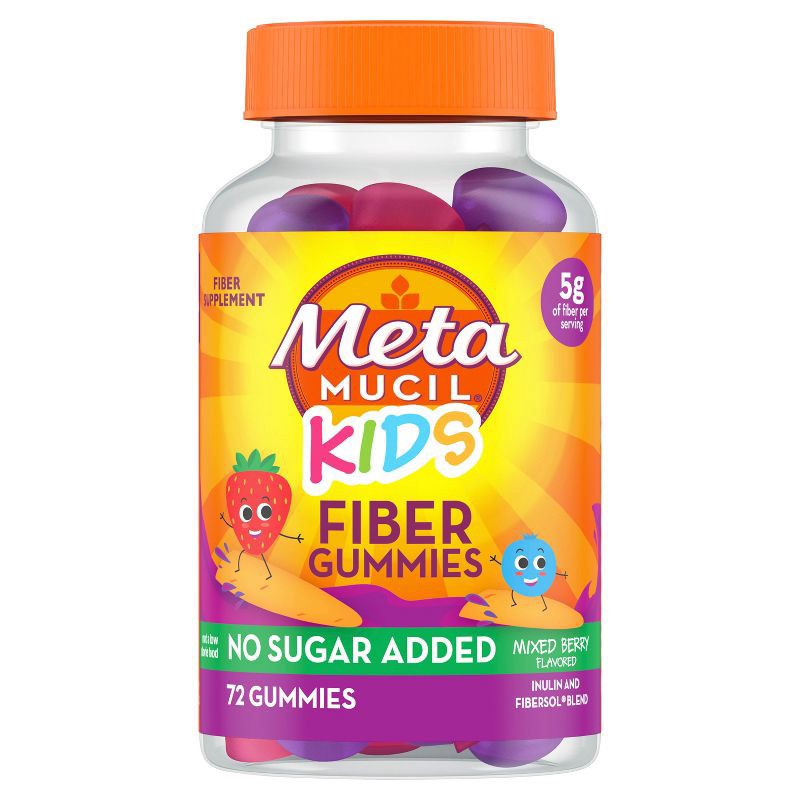 slide 10 of 11, Metamucil Kids' Fiber Gummies - 72ct, 72 ct