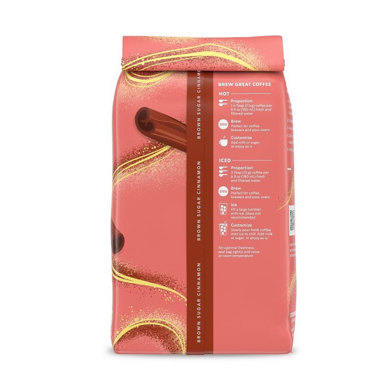 slide 7 of 7, Starbucks Brown Sugar Cinnamon Medium Roast Ground Coffee - 11oz, 11 oz