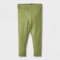 Baby Girls' Ribbed Leggings - Cat & Jack™ Green 12M