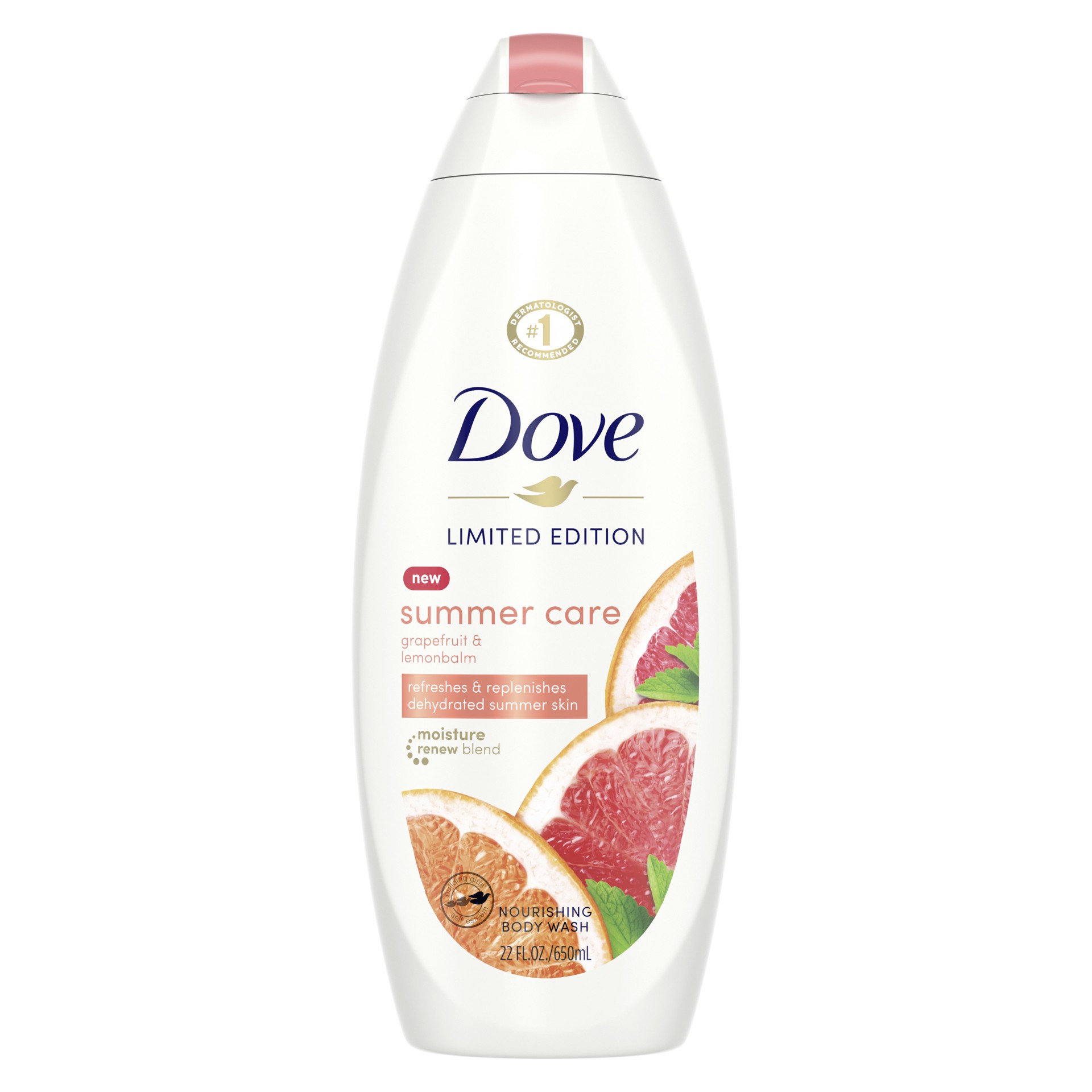 slide 1 of 4, Dove Body Wash Summer Care, 22 oz, 22 oz