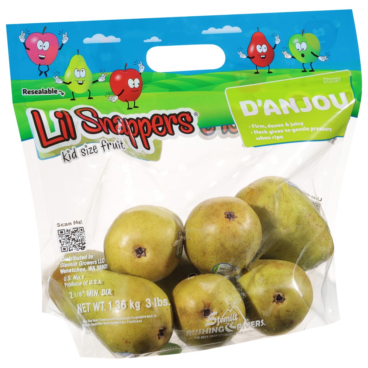 slide 2 of 10, Stemilt Lil Snappers Pears Kid Size Fruit 3 lb, 3 lb