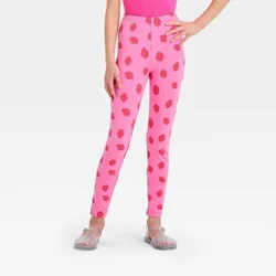 Girls' Strawberry Leggings - Cat & Jack™ Pink XS
