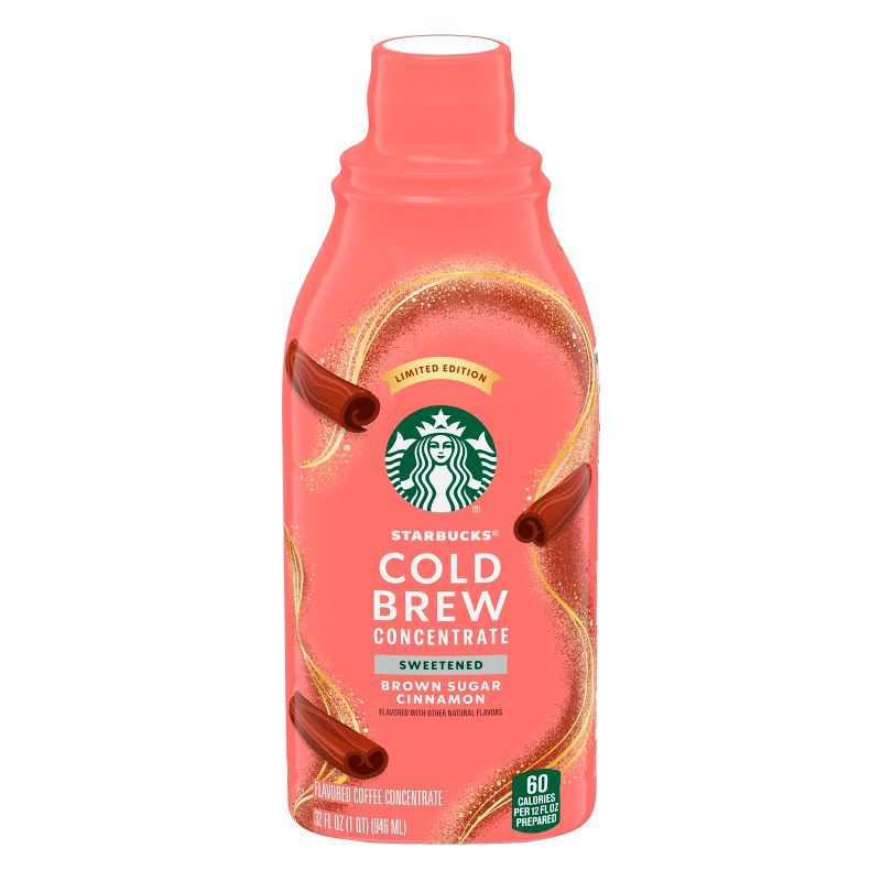 slide 1 of 9, Starbucks Brown Sugar Cinnamon Flavored Cold Brew Concentrate - 32 fl oz, 32 fl oz
