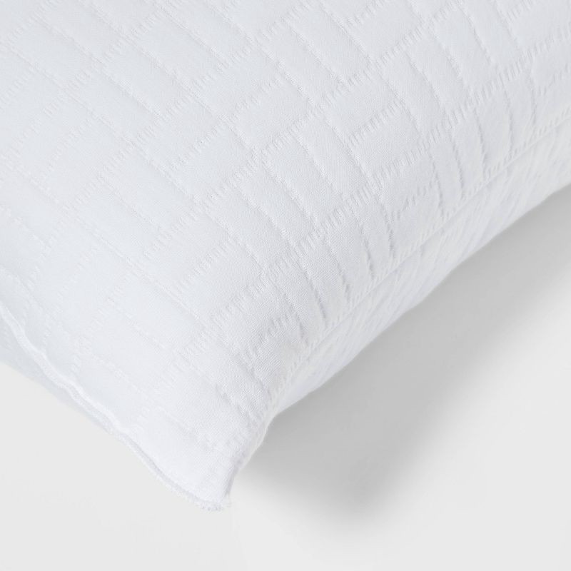 slide 4 of 4, Standard/Queen Medium 2pk Plush Knit Bed Pillows White - Room Essentials™, 2 ct
