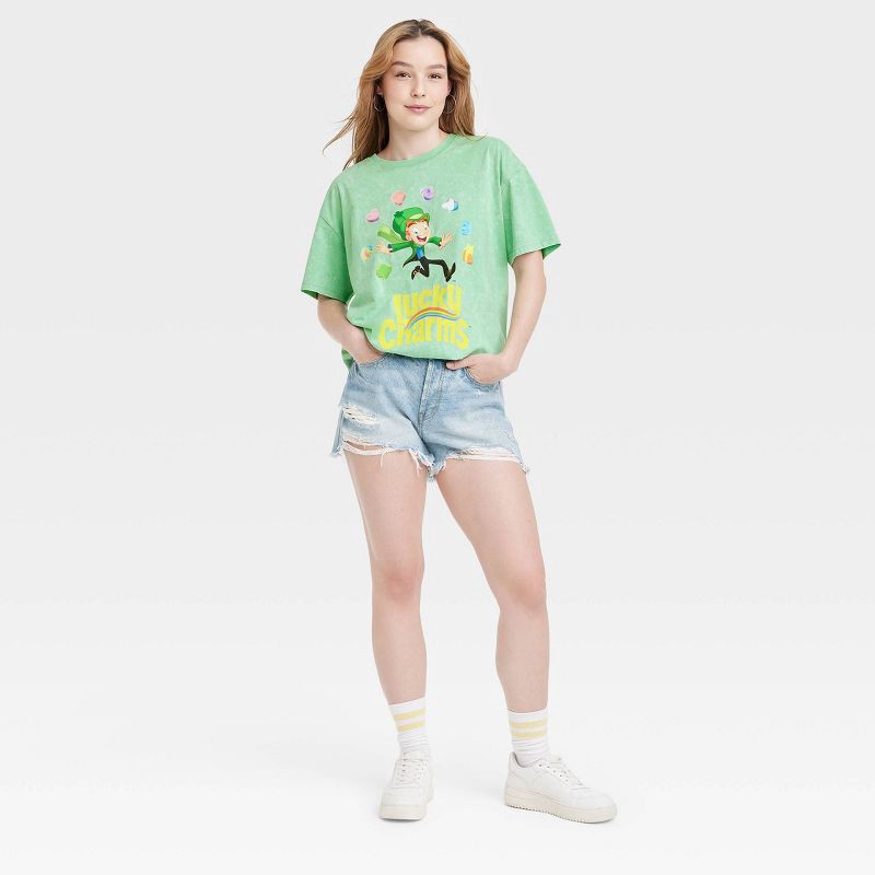 Women's Lucky Charms Oversized Short Sleeve Graphic T-shirt