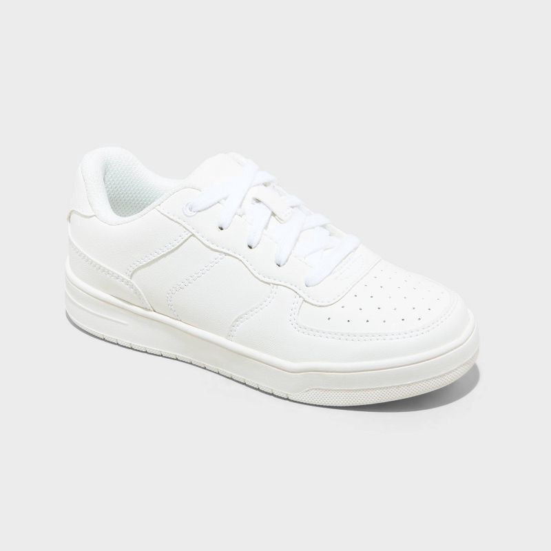 slide 1 of 4, Kids' Benni Court Sneakers - art class™ White 3, 1 ct