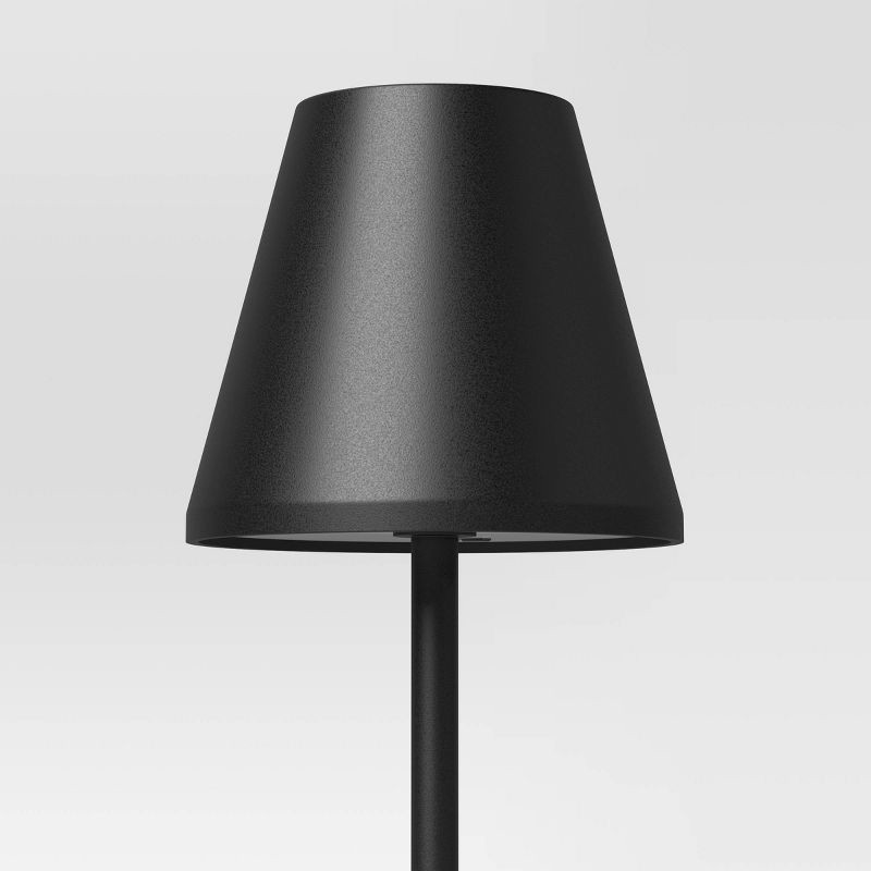 slide 4 of 4, 14" Rechargeable Cordless Table Lamp with Touch Control and 3 Brightness Levels Black - Room Essentials™, 1 ct