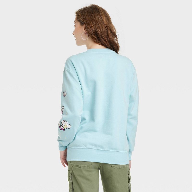 Women's Disney Alice in Wonderland Graphic Sweatshirt - Light Blue XS