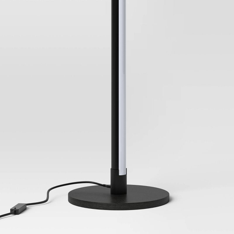 slide 5 of 6, Color Changing LED Floor Lamp with Remote Control Mood and Ambient Lighting Black - Room Essentials™, 1 ct