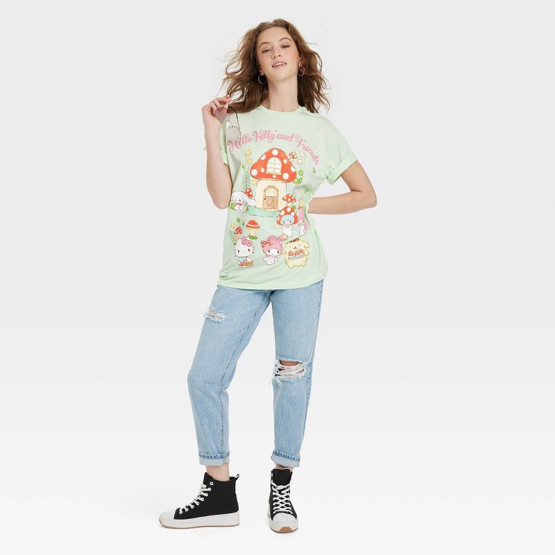 Women's Hello Kitty and Friends Mushroom Oversized Short Sleeve