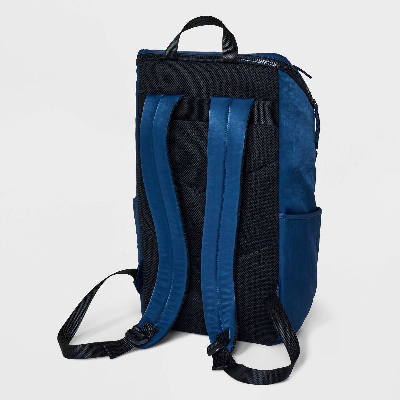 slide 3 of 6, Men's 18" Commuter Backpack - Goodfellow & Co™ Navy Blue, 1 ct