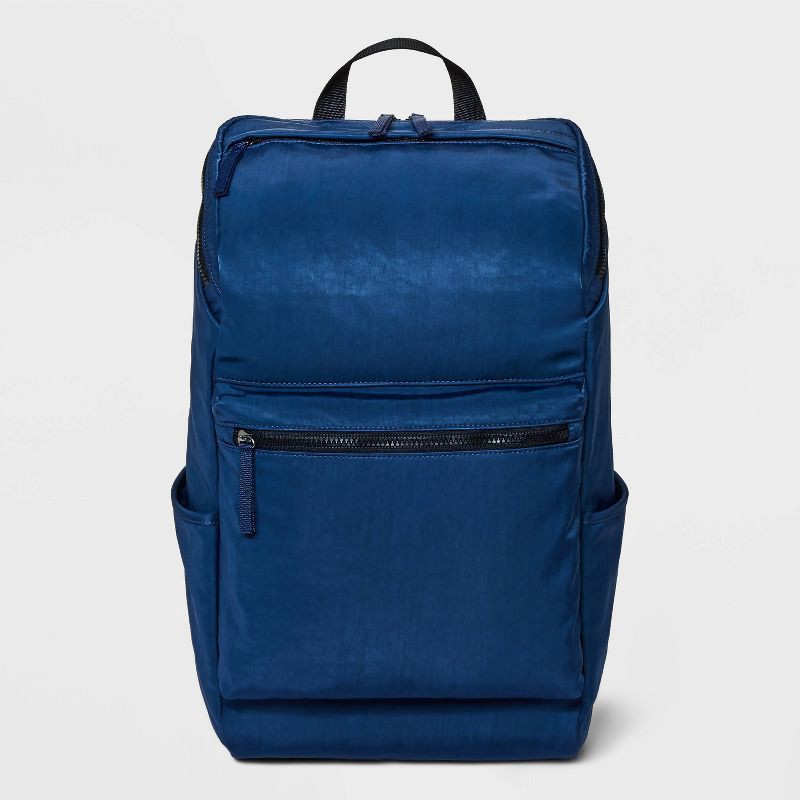 slide 1 of 6, Men's 18" Commuter Backpack - Goodfellow & Co™ Navy Blue, 1 ct