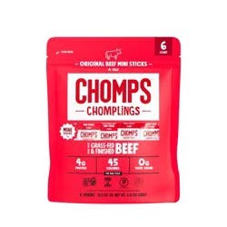 Chomps Snack Sticks Chomps Chomplings Original Beef Mini Sticks - 3oz/6ct