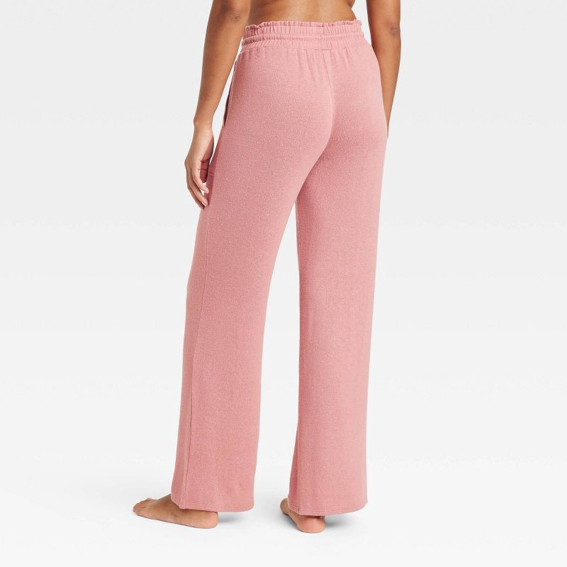 slide 2 of 3, Women's Perfectly Cozy Wide Leg Lounge Pants - Stars Above™ Pink L, 1 ct