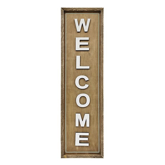 slide 1 of 1, Bee & Willow Home Welcome'' Wooden Sign'', 48 in